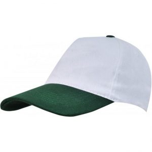 White / Dark Green Peak Baseball Caps, Dubai - UAE