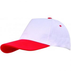 White / Red Peak Baseball Caps, Dubai - UAE